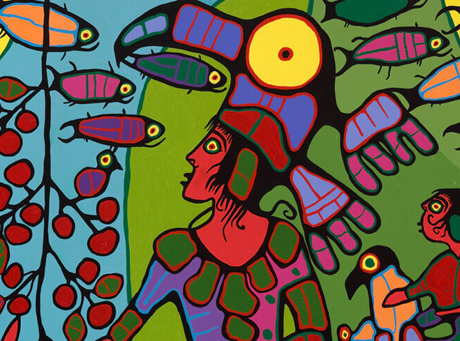 Norval Morrisseau, Observations of the Astral World, c. 1994