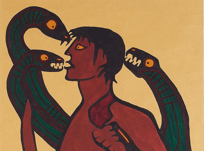 Norval Morrisseau, Self-Portrait Devoured by Demons, 1964