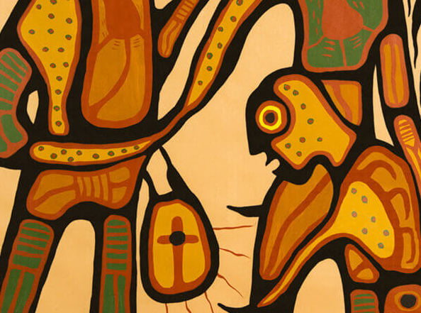 Norval Morrisseau, Le cadeau, 1975