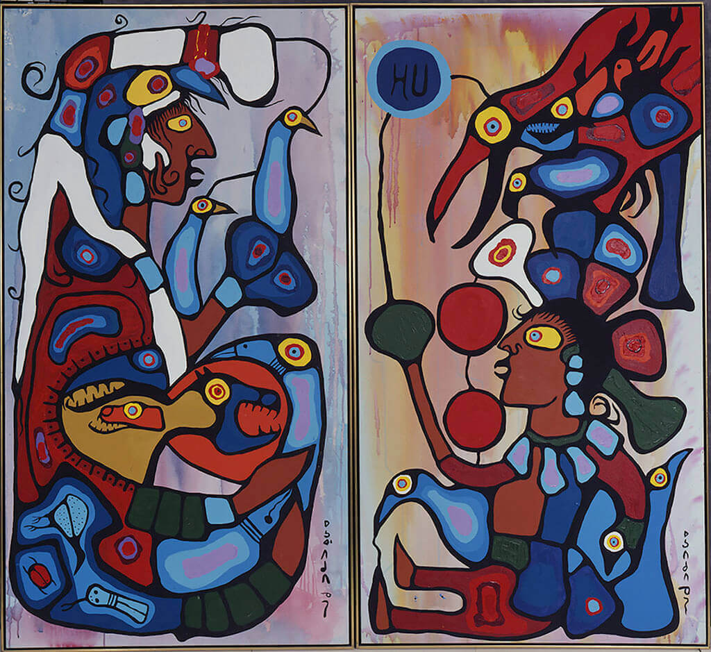 Norval Morrisseau, Le conteur : l’artiste et son grand-père, 1978