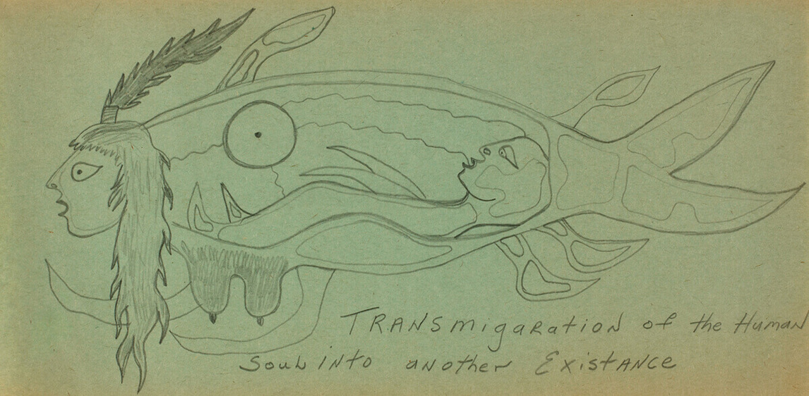 Art Canada Institute, Norval Morrisseau, Transmigration of the Human Soul into Another Existence, 1972–73
