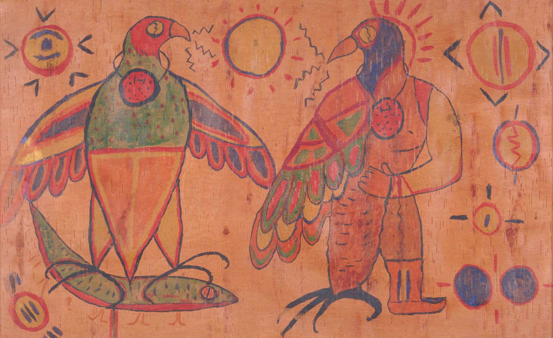 Norval Morrisseau, Untitled (Thunderbird Transformation), c. 1958–60