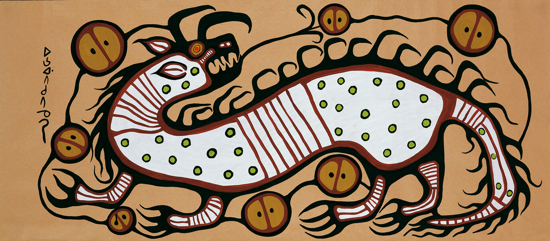 Norval Morrisseau, Esprit aquatique, 1972