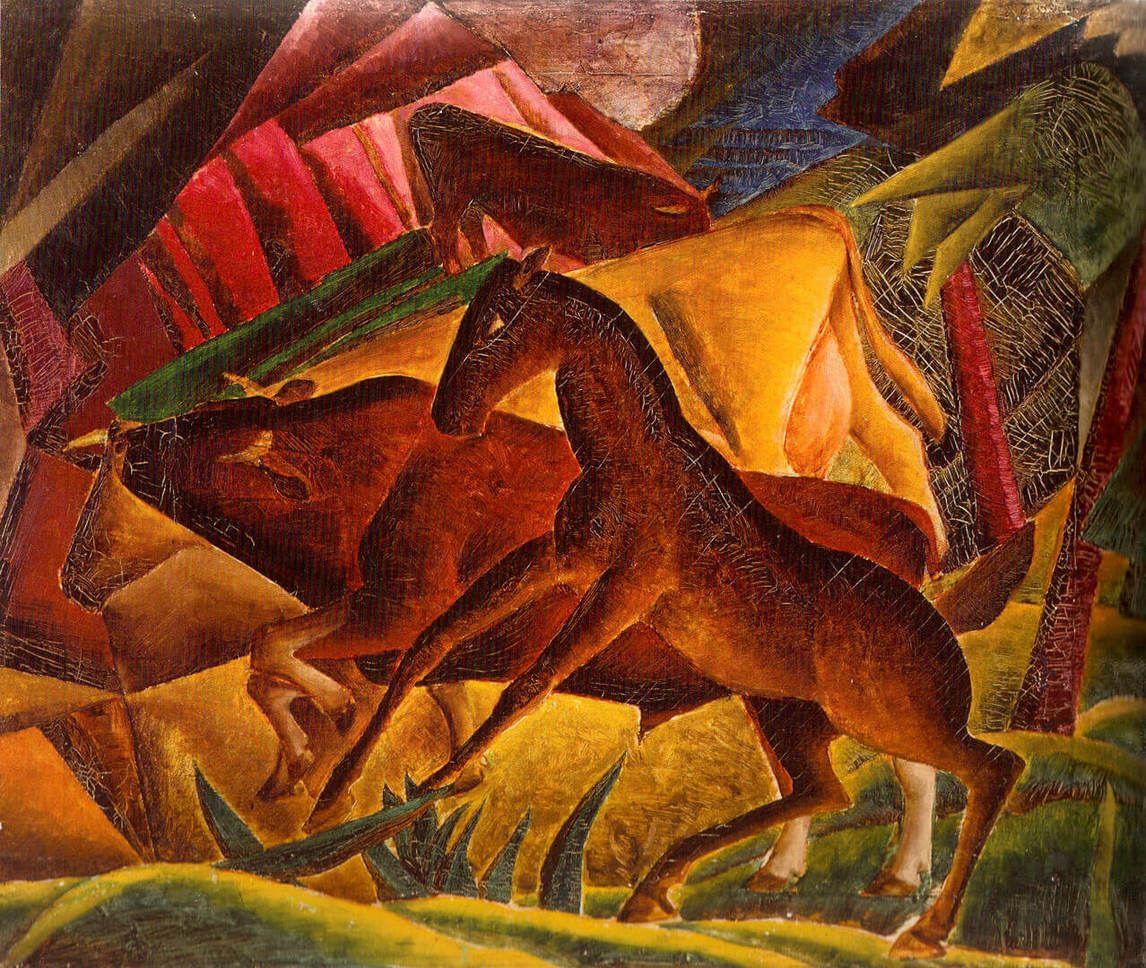Art Canada Institute, Kathleen Munn, Composition (Horses), c. 1927