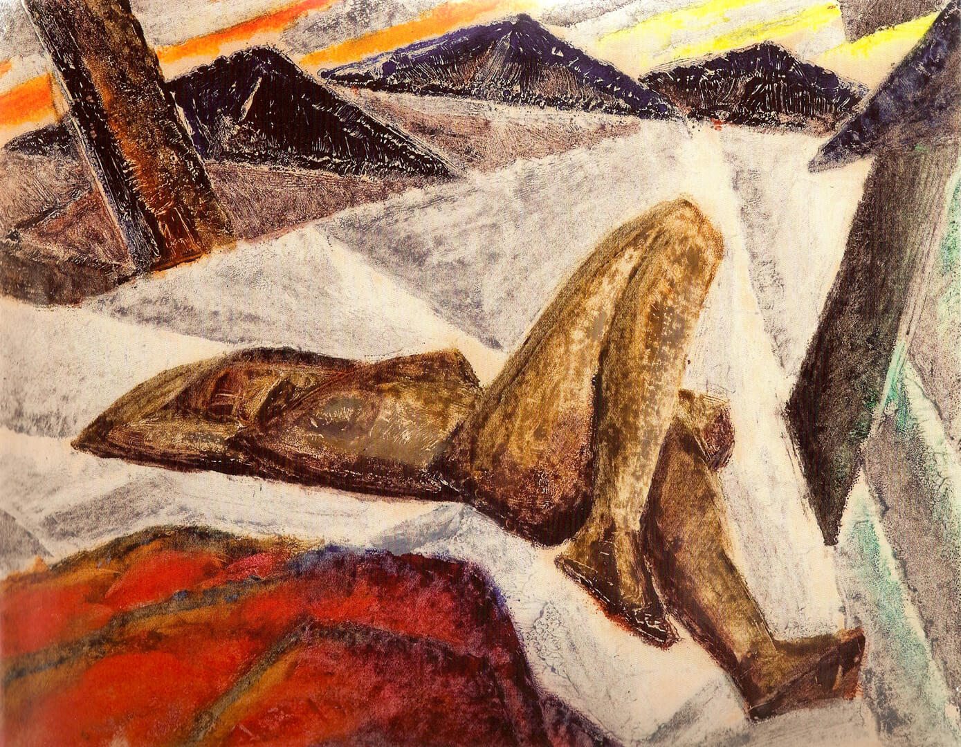 Kathleen Munn, Composition (Reclining Nude), c. 1926–28