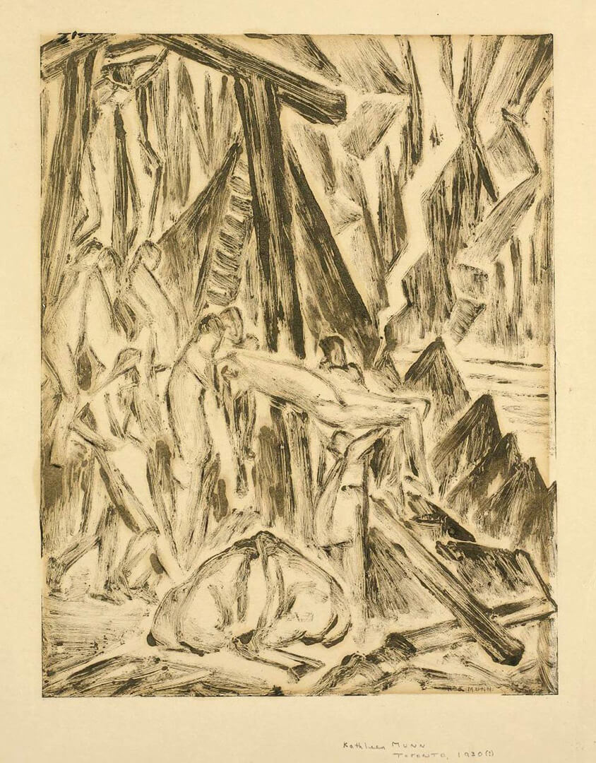 Art Canada Institute, Kathleen Munn, Untitled (Descent from the Cross), c. 1927