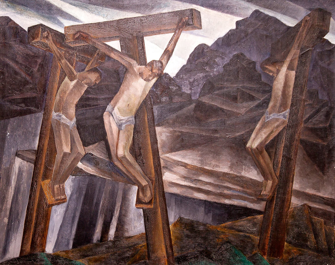 Art Canada Institute, Kathleen Munn, Untitled (Crucifixion), c. 1927–28.