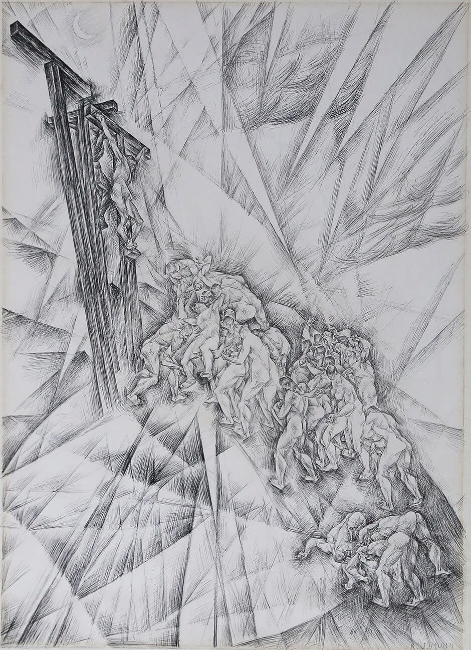 Kathleen Munn, Descent from the Cross, c. 1934–35
