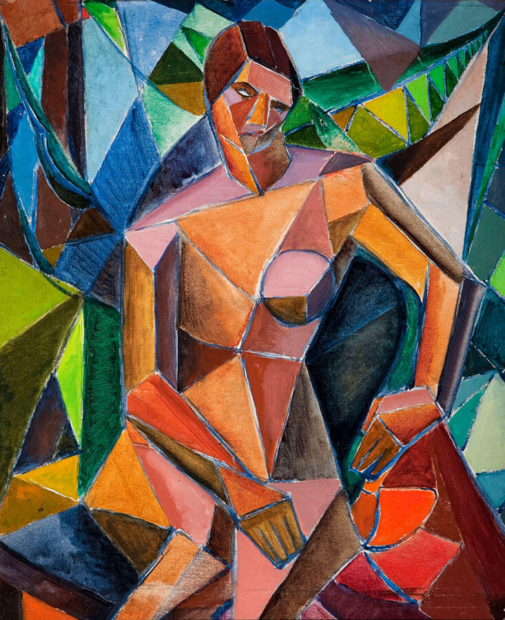 Kathleen Munn, Sans titre (Nu dans la forêt), v. 1923