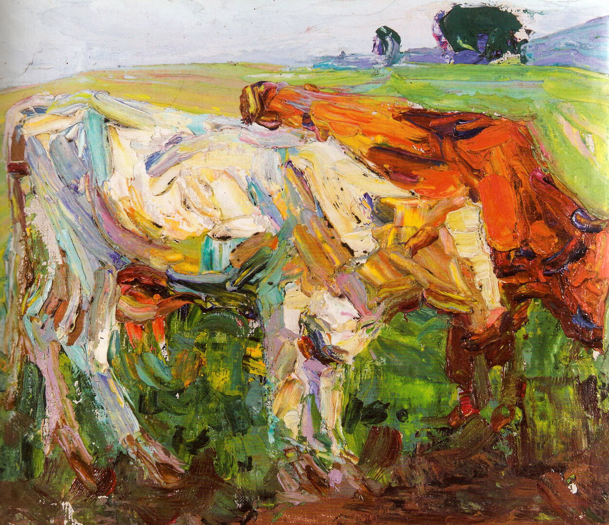 Kathleen Munn, Untitled (Study of Cows), c. 1910