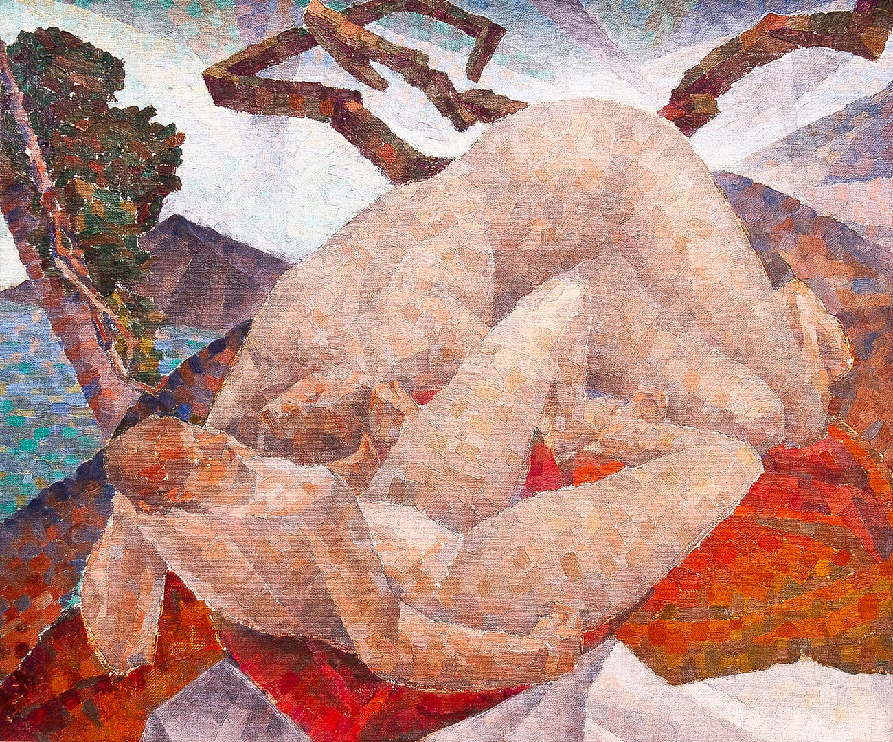 Kathleen Munn, Sans titre (Deux nus dans un paysage), v. 1928-1930