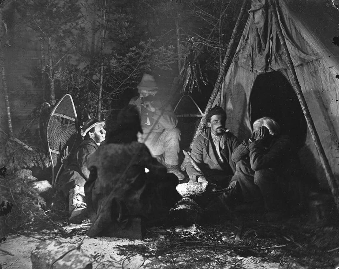 Art Canada Institute, William Notman, Around the Campire, 1866