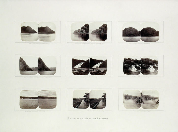 William Notman, Group of stereographs from the maple box, Saguenay and Rivière-du-Loup, Quebec, 1859–60