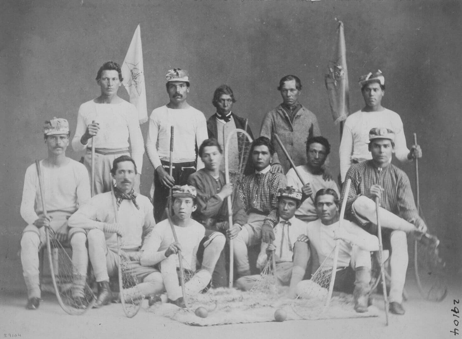 William Notman, St. Regis Lacrosse Club, Montreal, 1867
