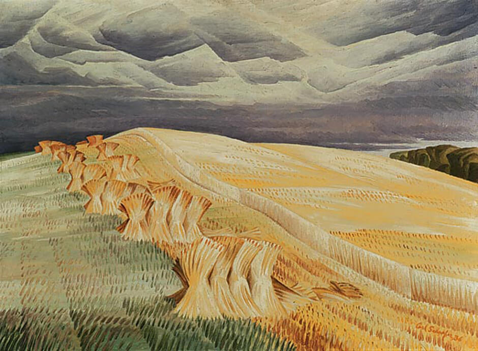 Art Canada Institute, Carl Schaefer, Wheat Field, Hanover, 1936
