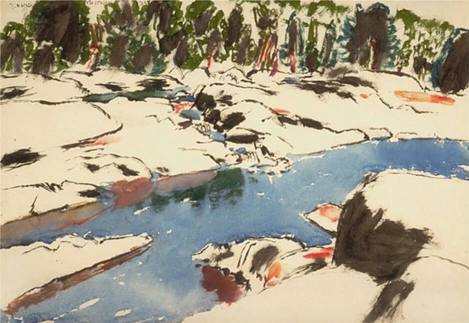 Art Canada Institute, David Milne, The Cross Chute, 1938