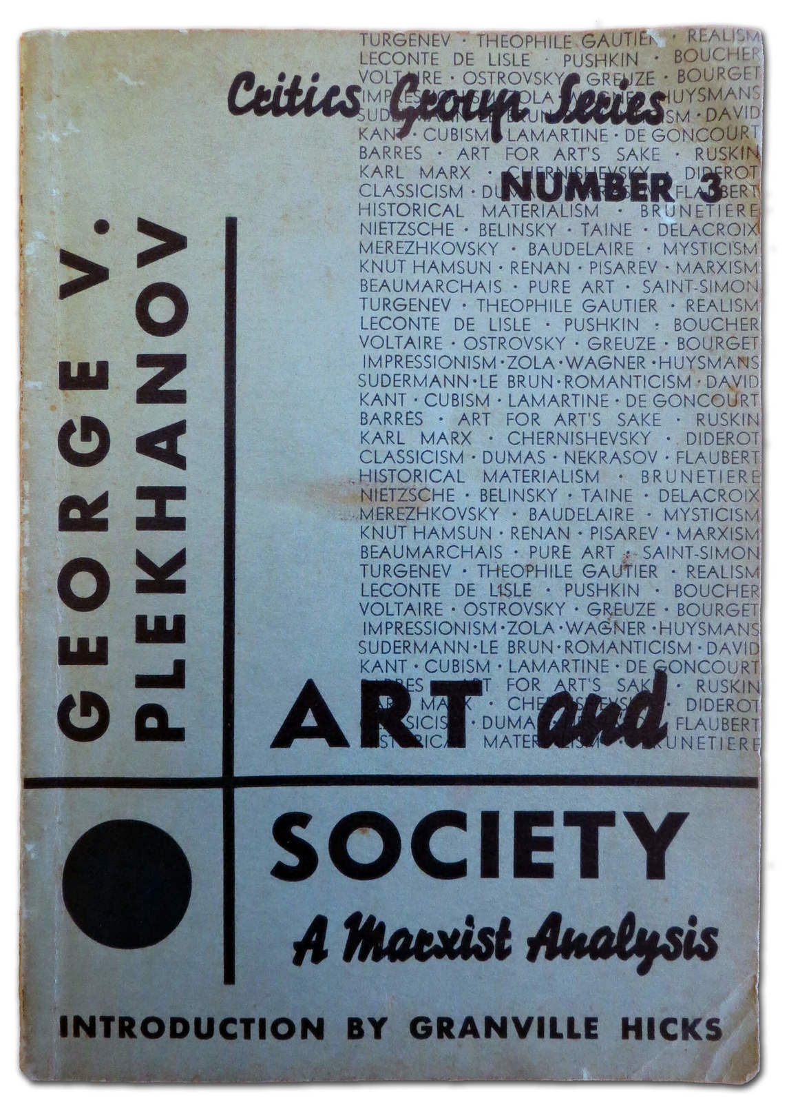 Art Canada Institute, Paraskeva Clark, Georgi V. Plekhanov, Art and Society: A Marxist Analysis (Critics Group No. 3), 1936