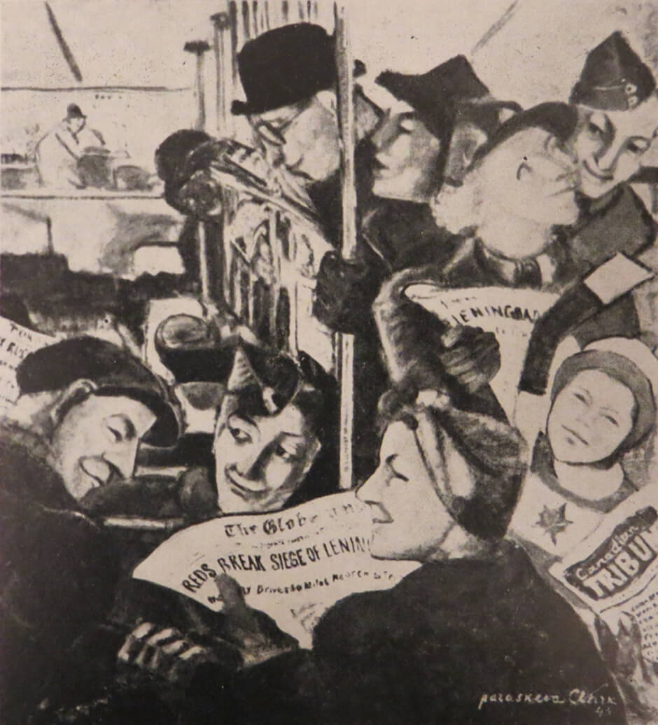 Art Canada Institute, Paraskeva Clark, In a Toronto Streetcar, 1944