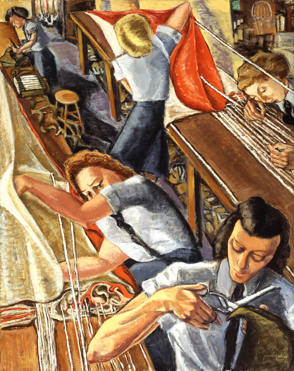 Art Canada Institute, Paraskeva Clark, Parachute Riggers, 1947