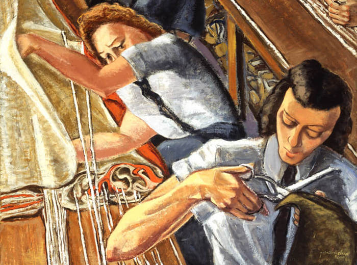 Paraskeva Clark, Parachute Riggers, 1947