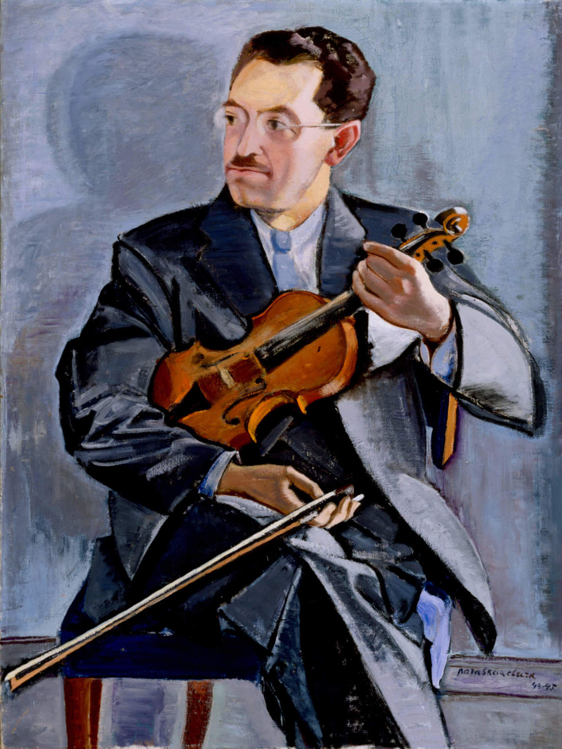 Art Canada Institute, Paraskeva Clark, Portrait of Murray Adaskin, 1944–45