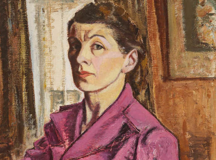 Paraskeva Clark, Self-Portrait with Concert Program, 1942