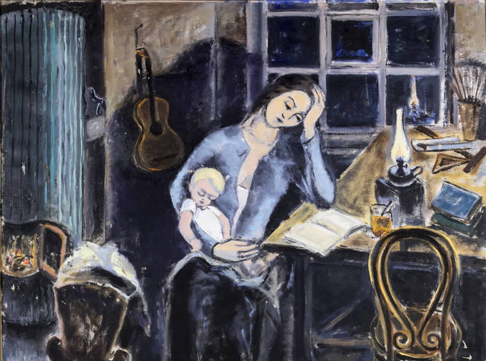 Paraskeva Clark, Souvenirs de Leningrad : Mère et enfant, 1955-1956