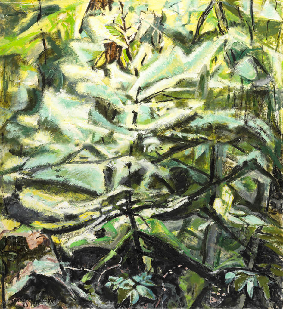 Art Canada Institute, Paraskeva Clark, Sunlight in the Woods, 1966