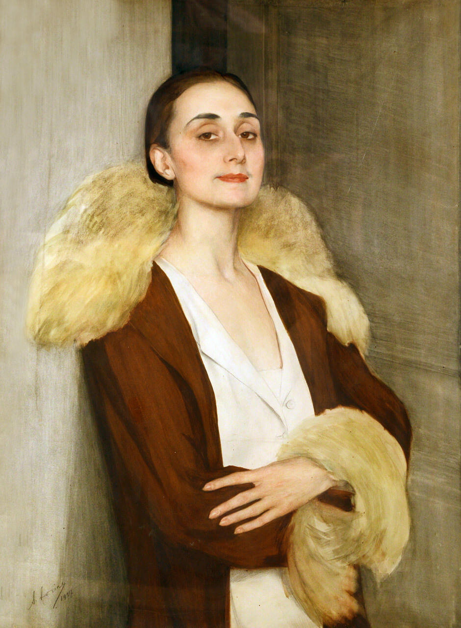 Art Canada Institute, Savely Abramovich Sorine, Portrait of Melita Cholokashvili, 1927
