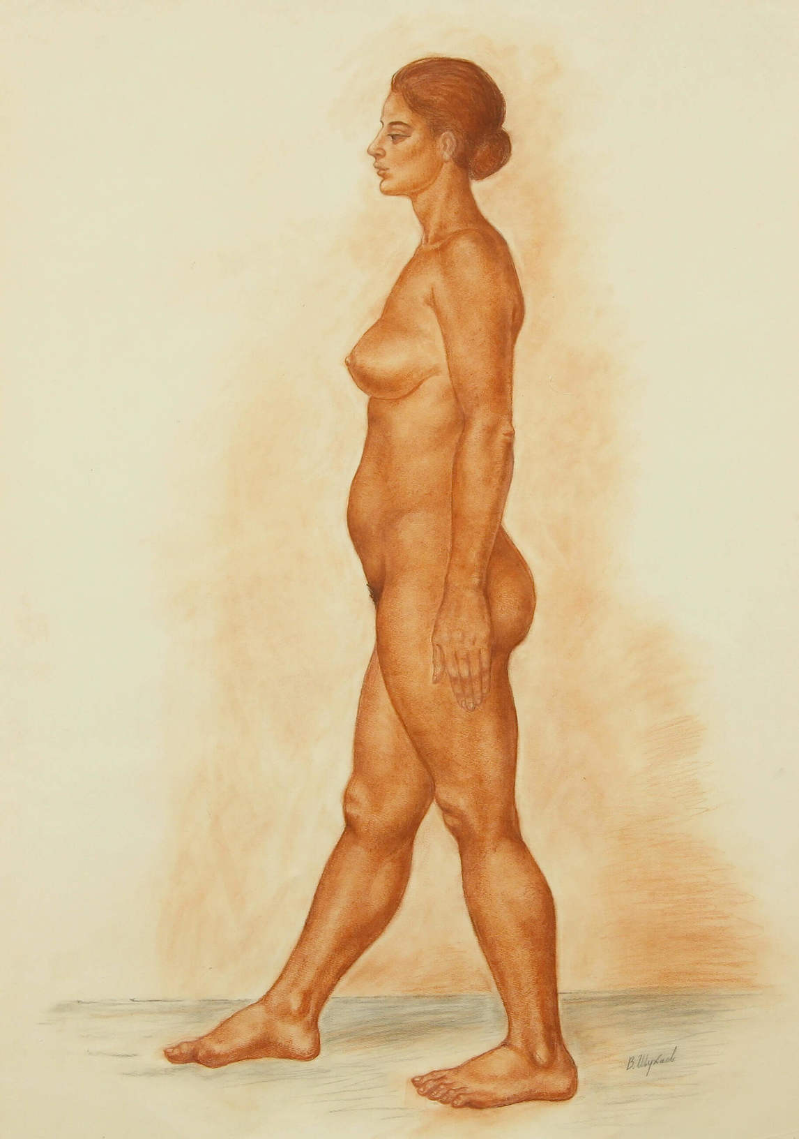 Art Canada Institute, Vasili Shukhaev, Standing Nude, n.d.