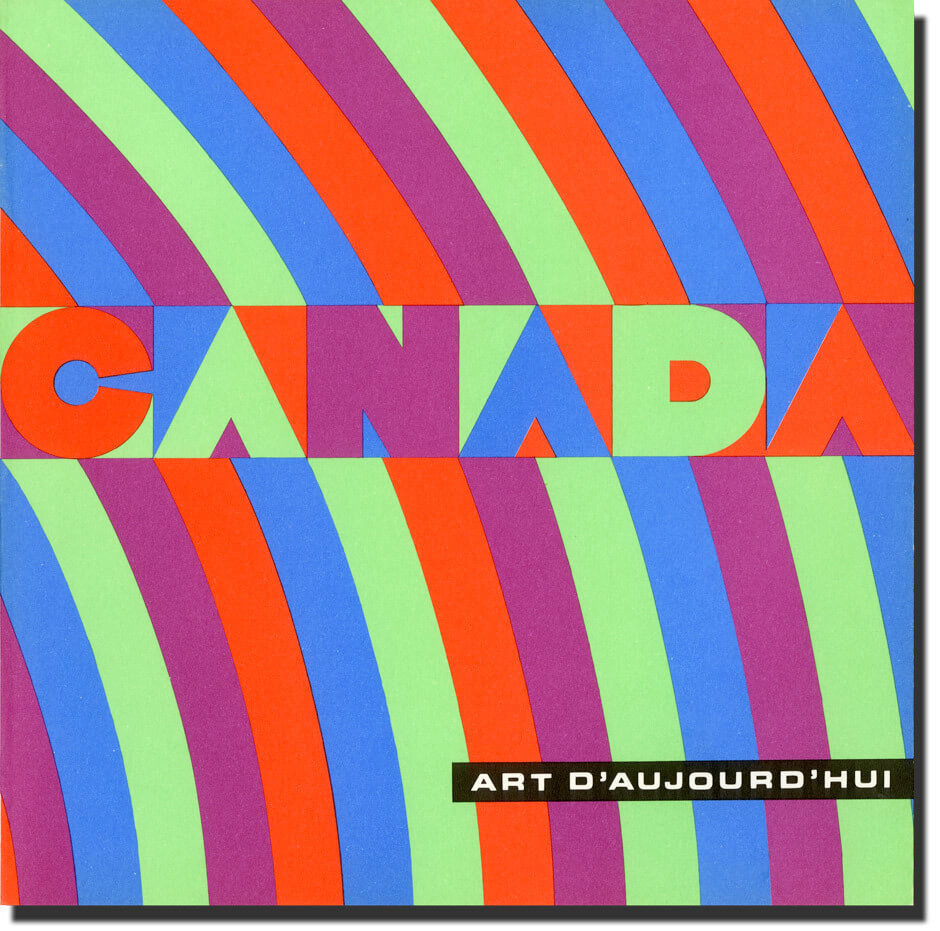 Art Canada Institute, Greg Curnoe, Cover image of the catalogue for Canada: Art d’aujourd’hui, Musée national d’art moderne, Paris, 1968