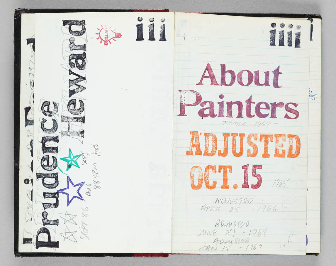 Art Canada Institute, Greg Curnoe, About Painters #1 (À propos de peintres #1), 1964-1988
