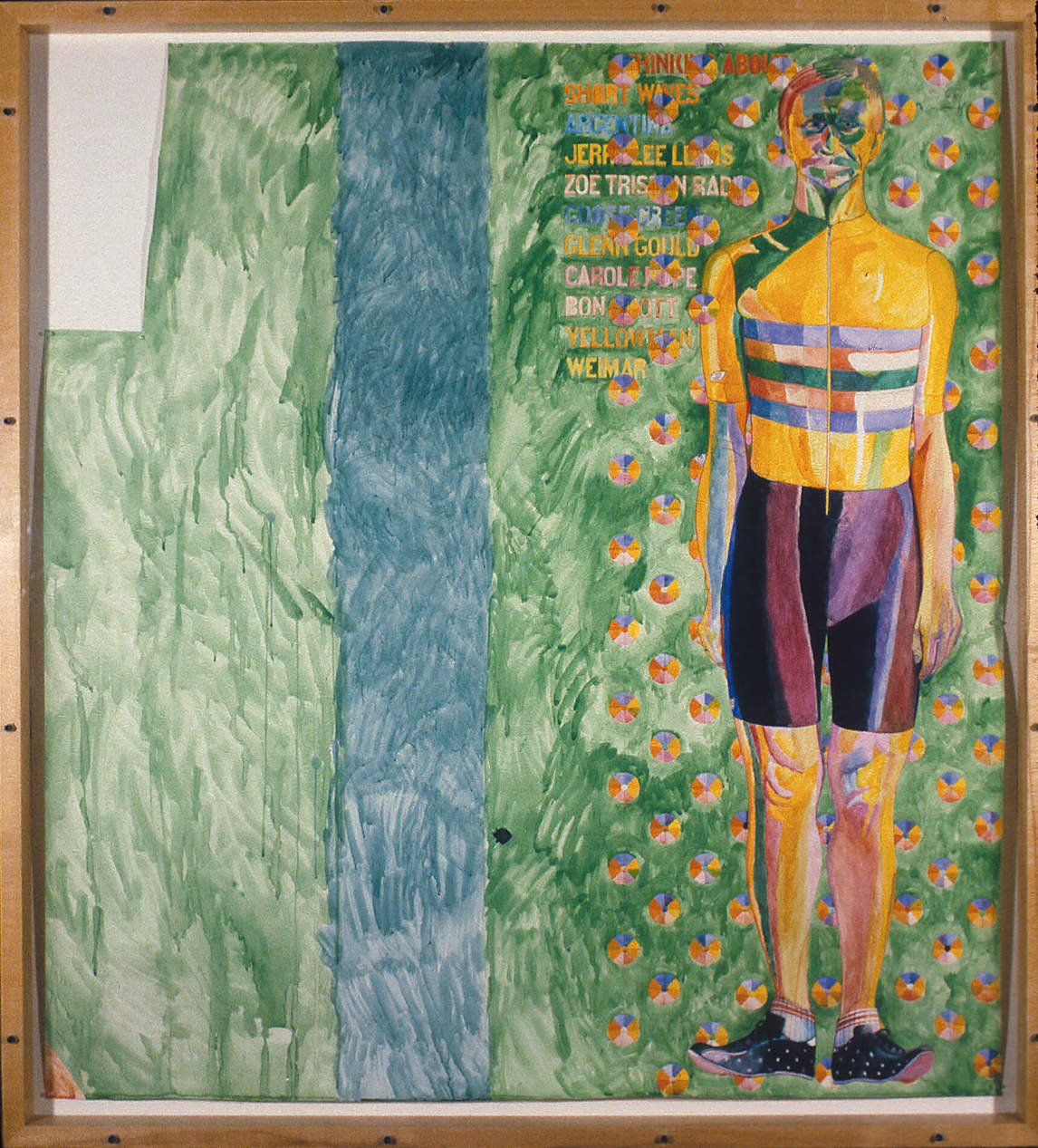 Art Canada Institute, Greg Curnoe, Middle-Aged Man in LCW Riding Suit, 1983