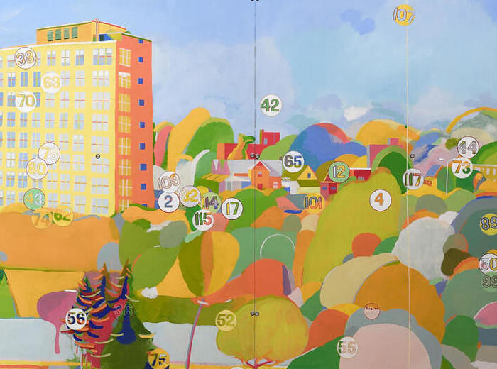 Greg Curnoe, Vue de l’hôpital Victoria, deuxième série, 1969-1971