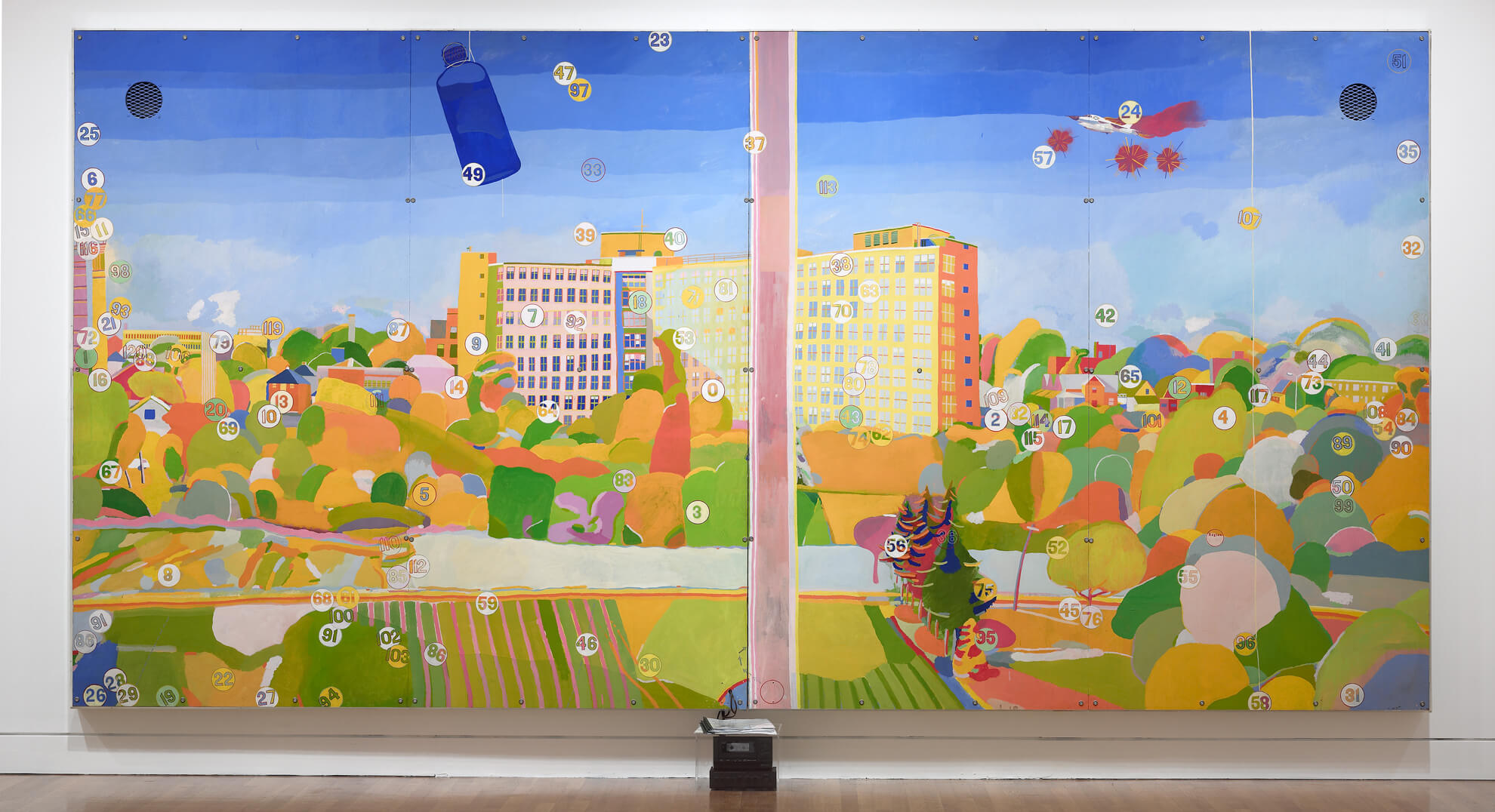 Greg Curnoe, Vue de l’hôpital Victoria, deuxième série, 1969-1971