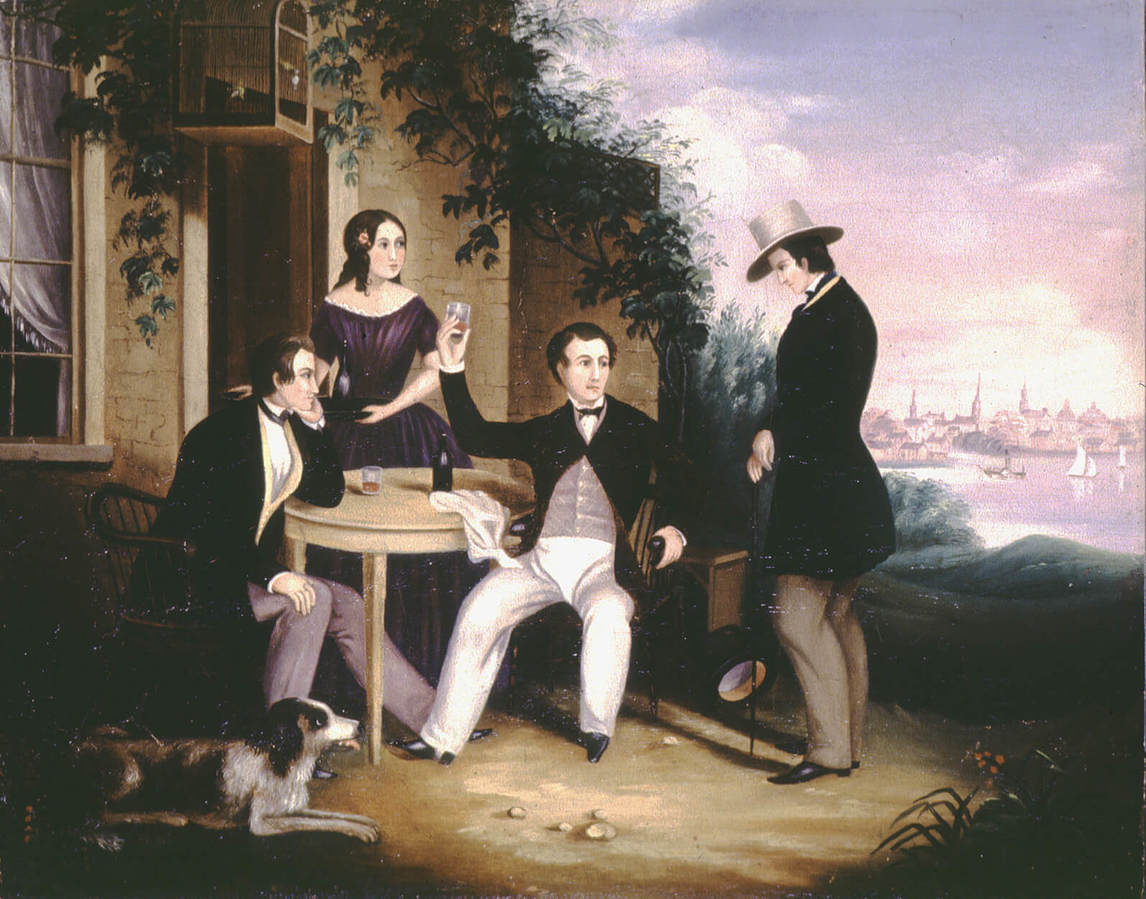 Art Canada Institute, Paul Kane, A Country Tavern near Cobourg, Canada West, by Harriet Clench, 1849