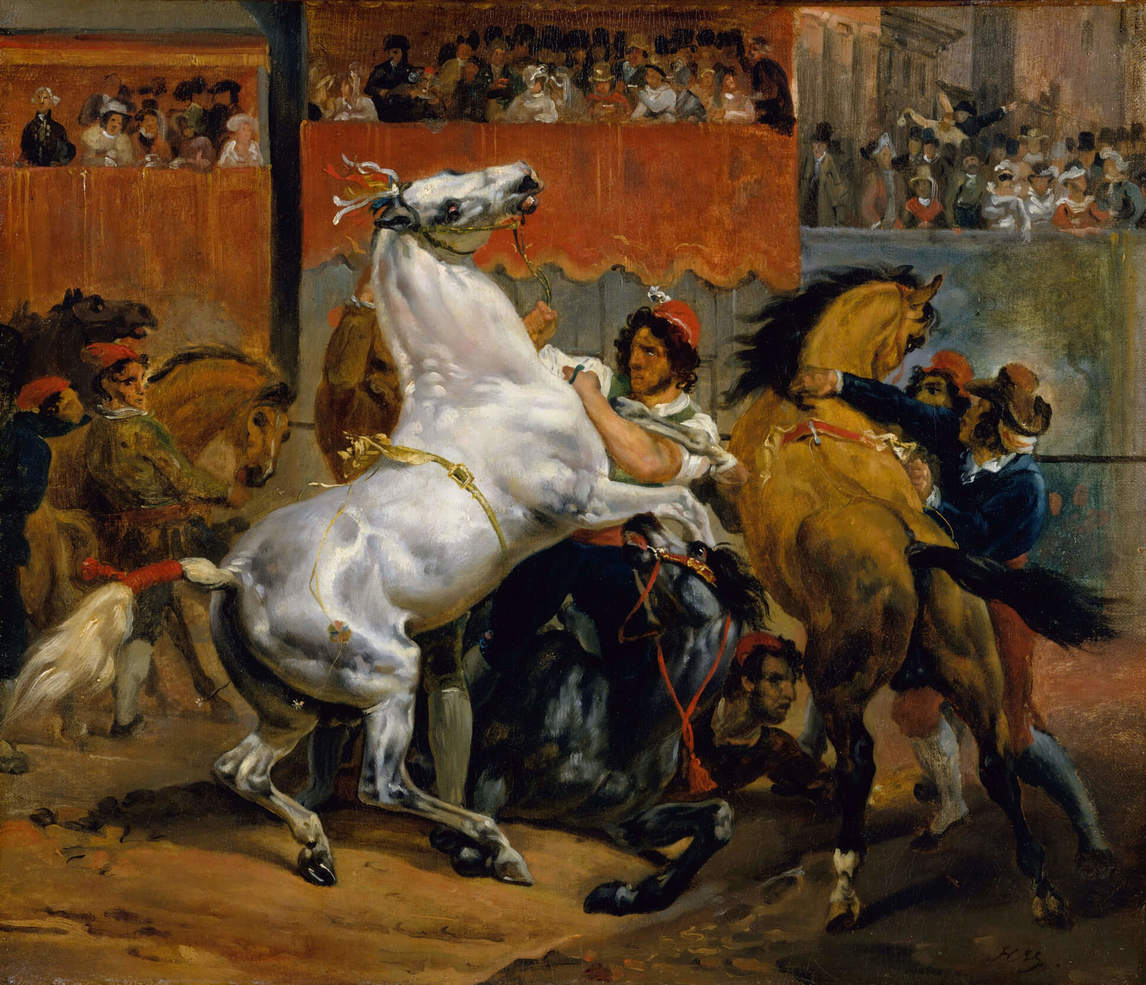 Art Canada Institute, Paul Kane, The Start of the Race of the Riderless Horses, by Horace Vernet, c. 1820