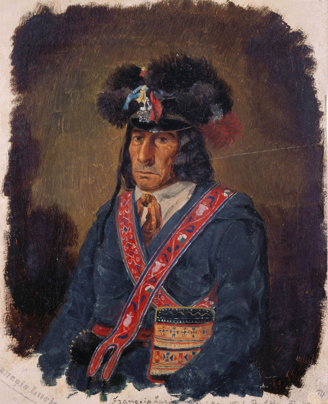 Art Canada Institute, Paul Kane, François Lucie, A Cree Half-Breed Guide, c. 1847–48