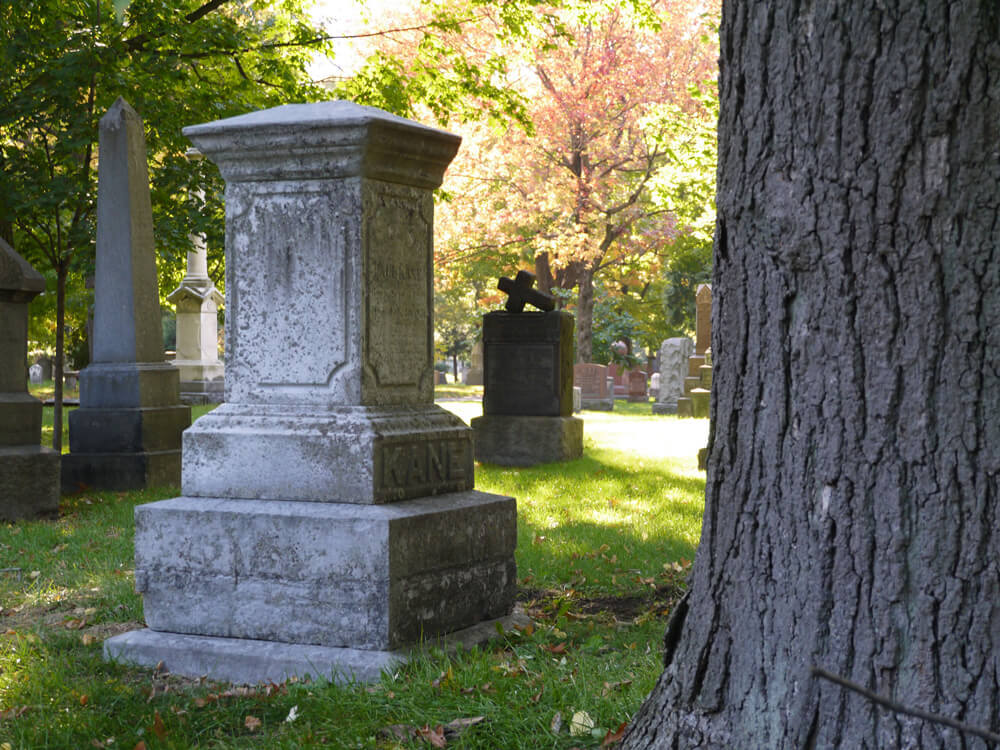 Art Canada Institute, Paul Kane, Photograph of Paul Kane’s tombstone in St. James Cemetery, Toronto