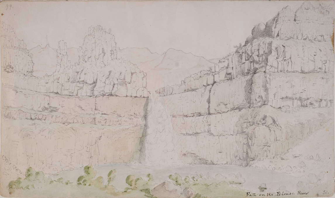 Art Canada Institute, Paul Kane, Lower Falls on the Pelouse River, 1847