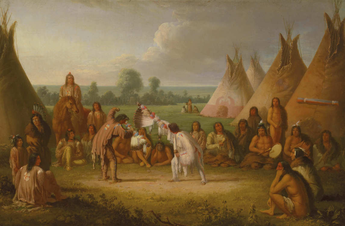 Art Canada Institute, Paul Kane, Medicine Pipe Stem Dance, Blackfoot, c. 1849–52