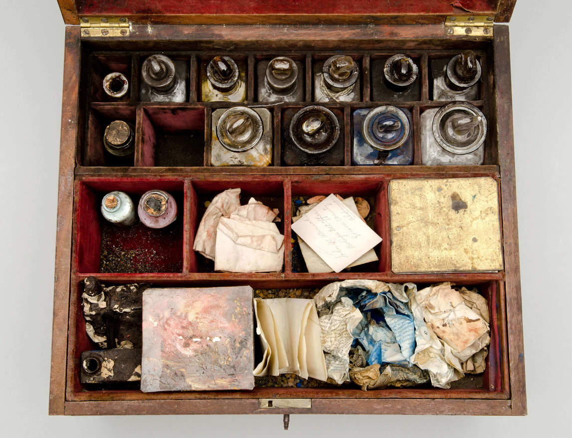 Art Canada Institute, Paul Kane, Paul Kane’s studio sketch box, used between 1820 and 1860
