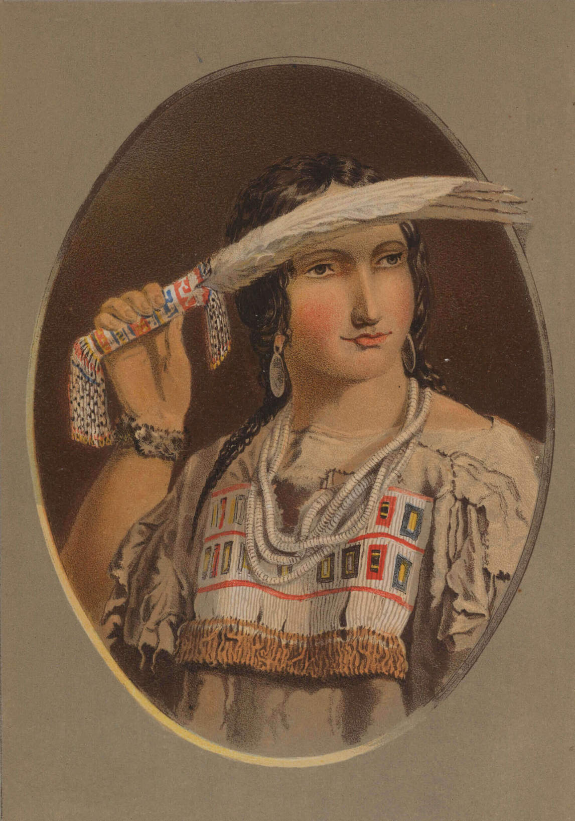 Art Canada Institute, Paul Kane, Portrait of a Half-Breed Cree Girl, 1859