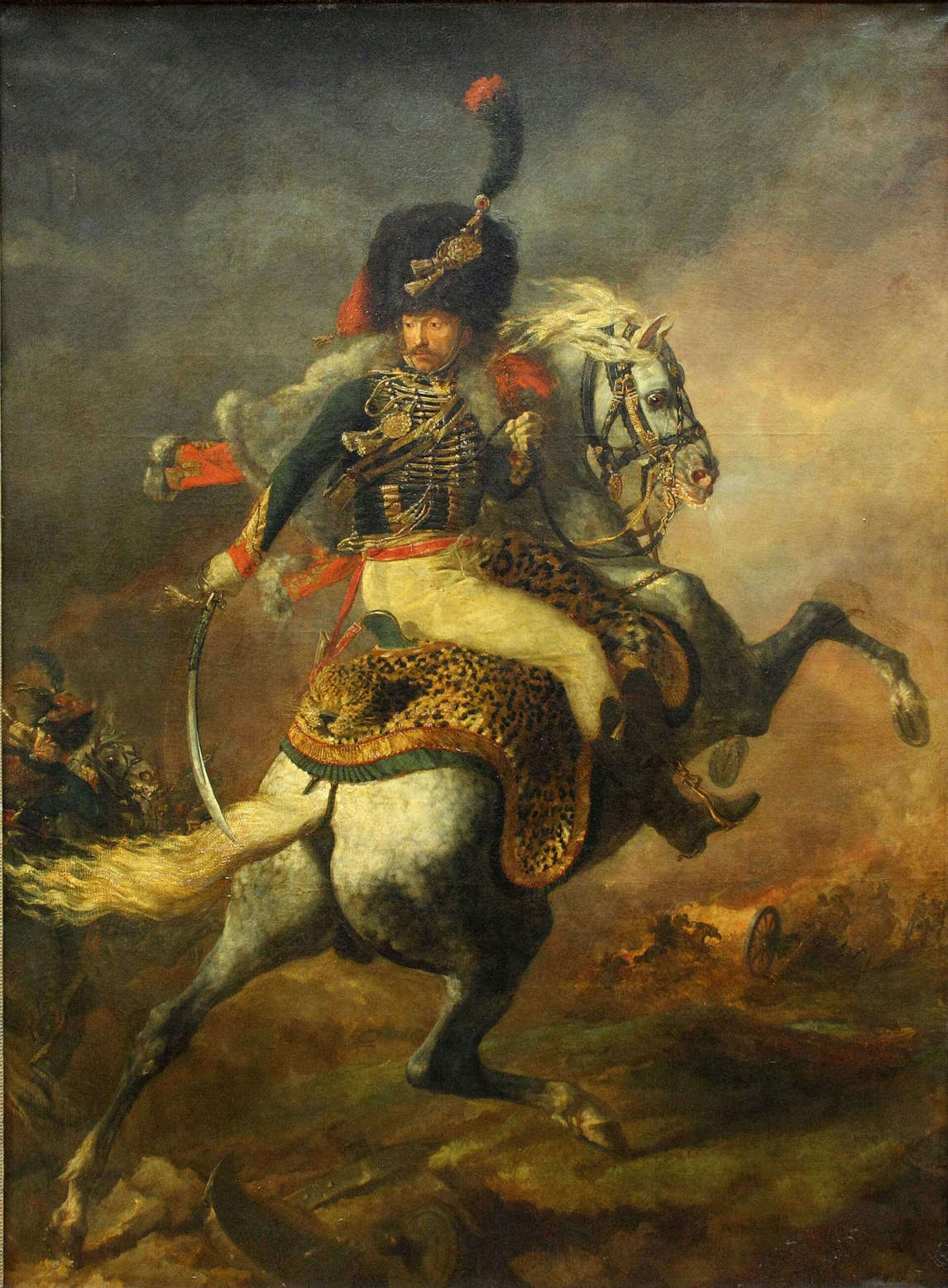 Art Canada Institute, Paul Kane, An Officer of the Chasseurs Commanding a Charge, by Théodore Géricault, 1812