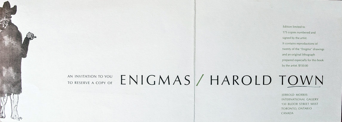 Art Canada Institute, Harold Town, Limited-edition facsimile book of Town’s Enigmas
