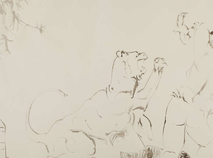 Harold Town, Bacchante Threatened by a Panther, 1959