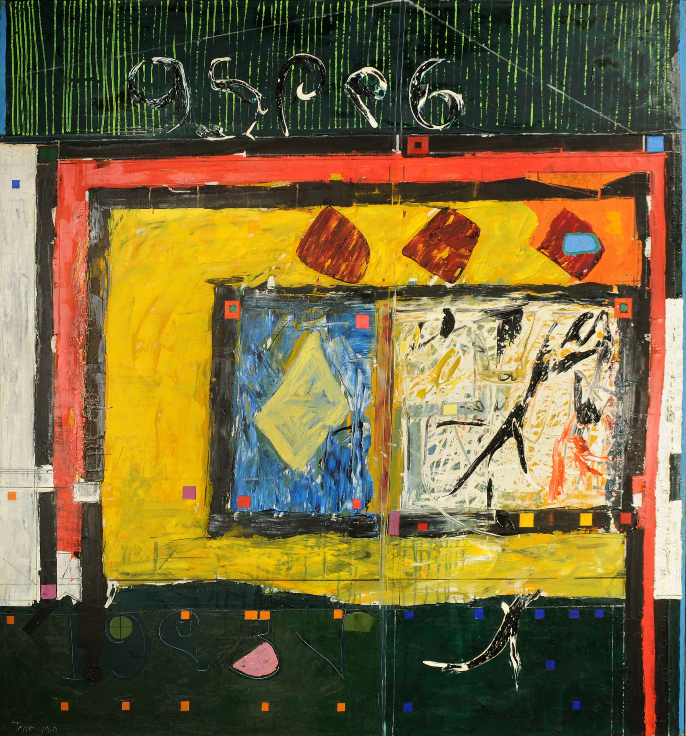 Harold Town, Paysage intérieur-extérieur, 1960