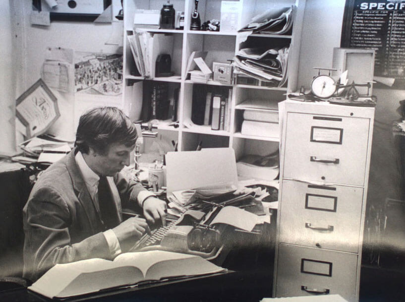 Art Canada Institute, Harold Town in his office at his home in 1967