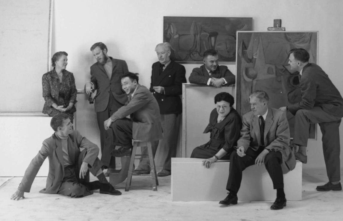Art Canada Institute, Painters Eleven in 1957, photographed by Peter Croydon.