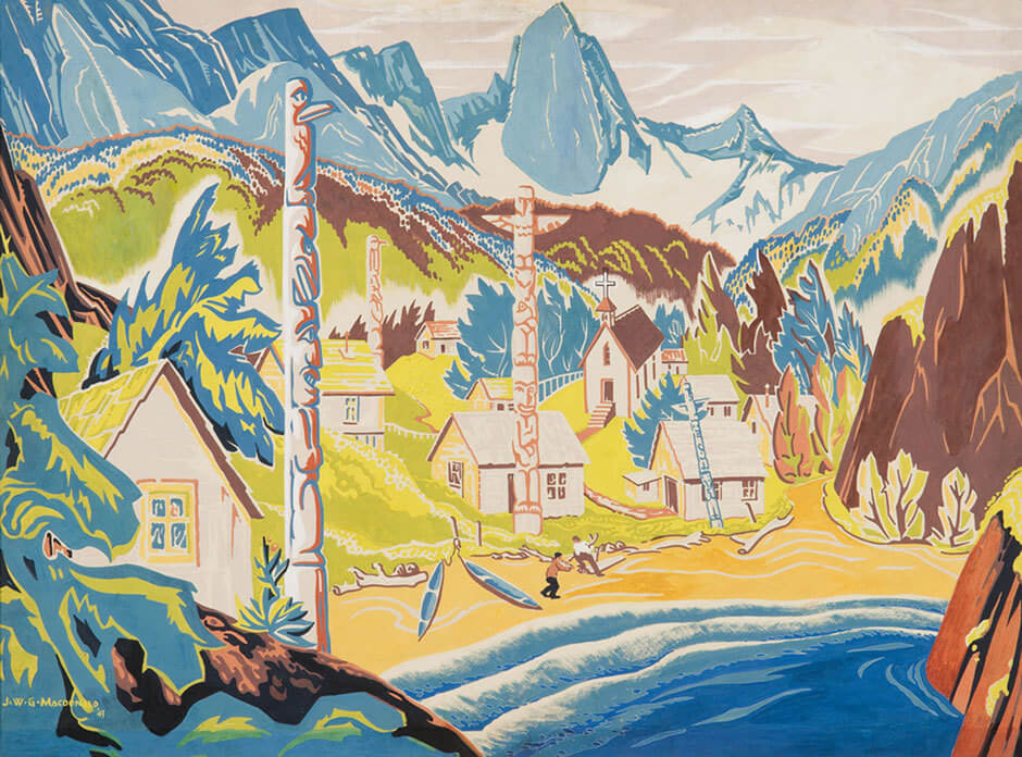 Art Canada Institute, Jock Macdonald, B.C. Indian Village, 1943